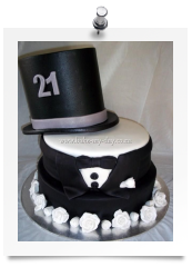 21st Birthday cake (7)