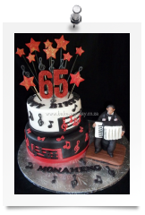 65th Birthday cake