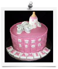 Baby girl cake