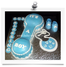 Baby rattle cake