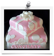 Babyshower gifts cake