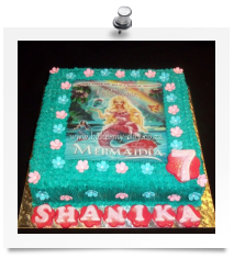 Barbie Mermaidia cake (small)