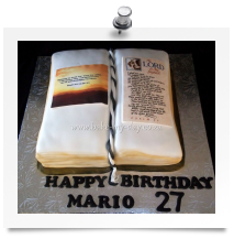 Bible book cake