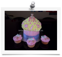 Big cupcake cake