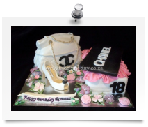 Chanel handbag cake (4)