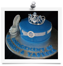 Denim & diamonds cake