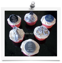 Fifty Shades of Grey cupcakes