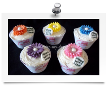 Flower cupcakes (6)