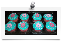 Flower cupcakes (8)