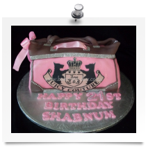 Juicy Couture handbag cake