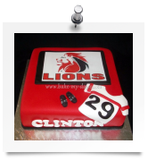 Lions rugby cake