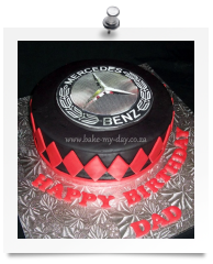 Mercedes Benz badge cake