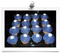 Mini cupcakes (purple)