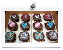 Monster High cupcakes (chocolate)