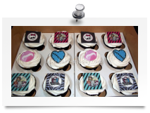Monster High cupcakes (vanilla)