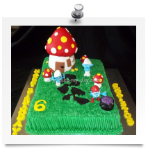 Smurfs cake (1)