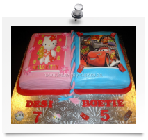 Book cake (boy & girl)