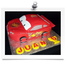 Cars cake 3D (Lightning)