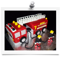 Fire engine cake