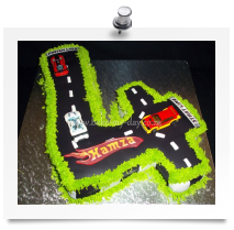 Hot Wheels cake (2)