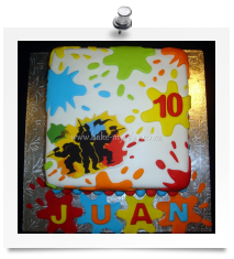 Paintball cake