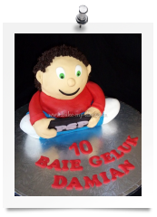 Playing games cake